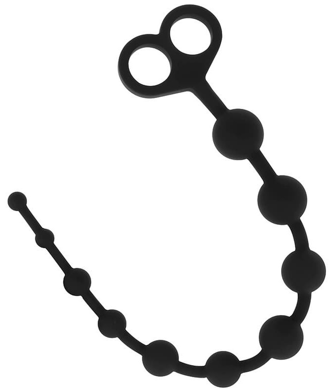 Anální kuličky černé řetízek